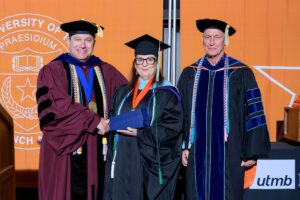 (Left to right) Dr. Glenn Fositer, Ms. Nina Partin-Godsey, and Dr. Robert Philpot