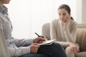 Psychologist Listening To Her Patient