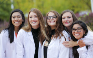 Pharmacy First Year Students Pose For A Group Photo.