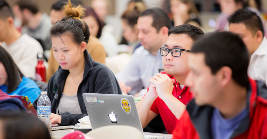 Students in the Library