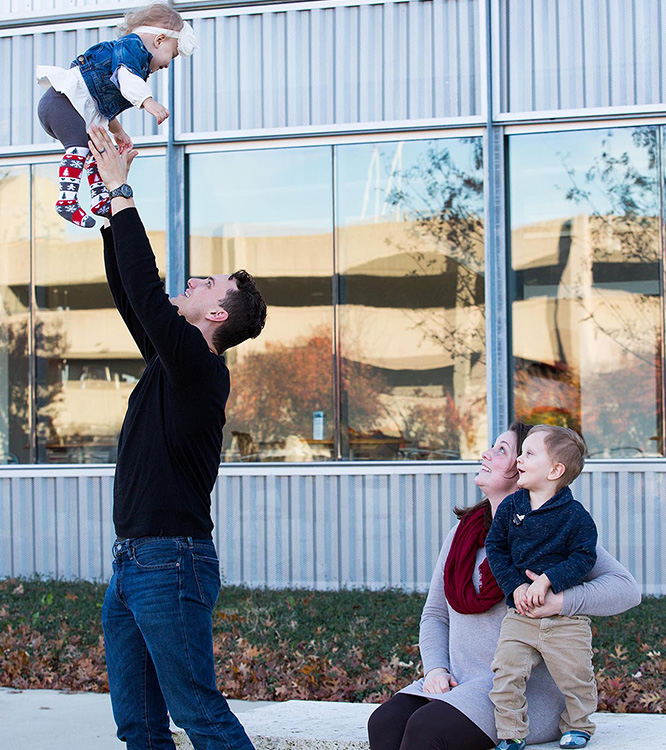 Chandler Sparks and Family