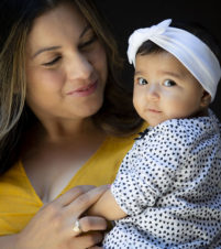 Denise Hernandez Holds Her Daughter Abigail Celia Hernandez, 6 Months Old.