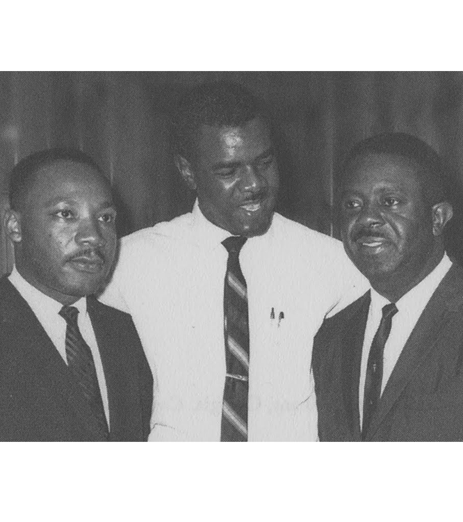 Dr. Anderson, Rev. Martin Luther King Jr. And Rev. Ralph David Abernathy