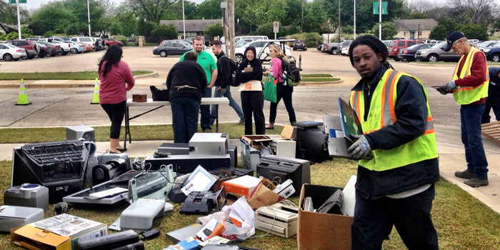 Ewaste recycling at UNTHSC