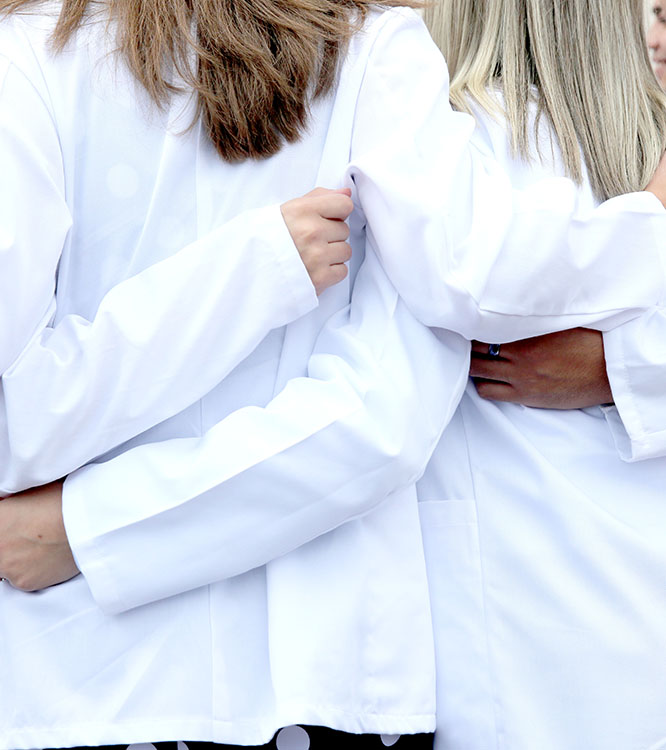 Students Arm In Arm Unt Health Science Center Fc