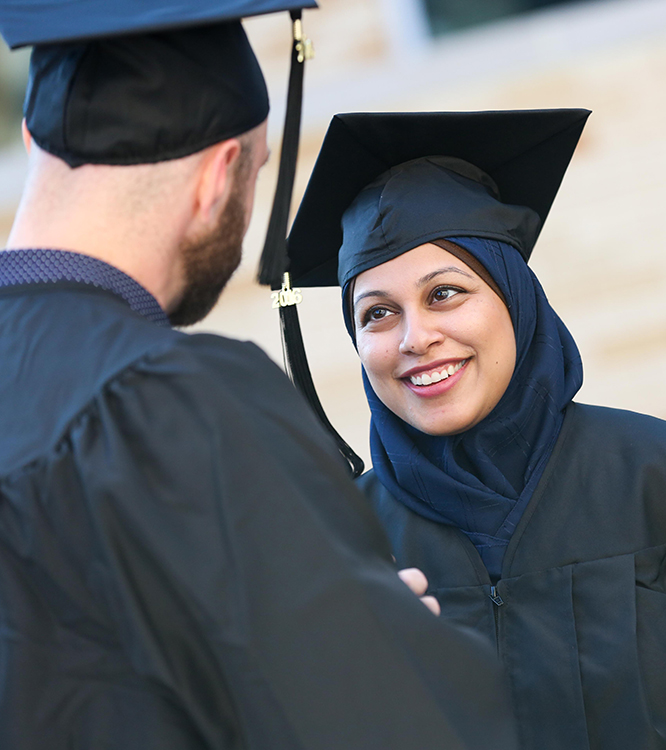 UNTHSC Graduate at Commencement