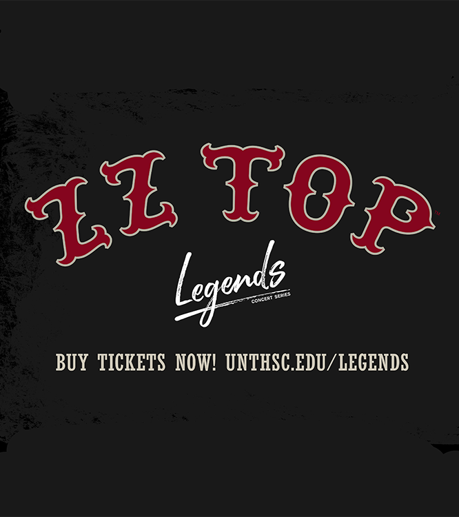 Texas trio and Rock and Roll Hall of Fame inductees, ZZ TOP, will be the featured artist for the 2021 Legends Concert Series – the signature fundraising event for The University of North Texas Health Science Center at Fort Worth (HSC). 