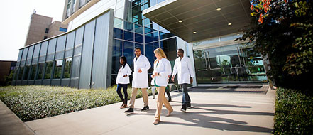 TCOM Students in front of the IREB building