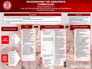 Rejuvinating The Geriatrics Curriculum Thanuja Chandrasena Do